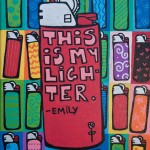 this is my lighter (oil on canvas)