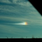 a sun dog we spotted from the car window
