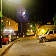 blurry street